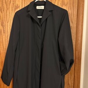 Calvin Klein Black Trench Coat